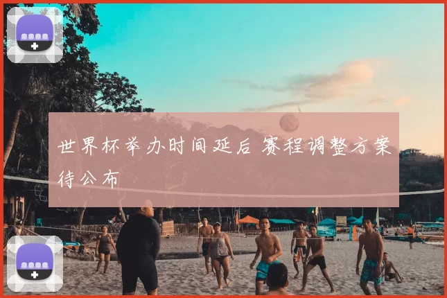 世界杯举办时间延后 赛程调整方案待公布